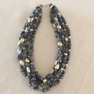 Vintage Necklace Gray